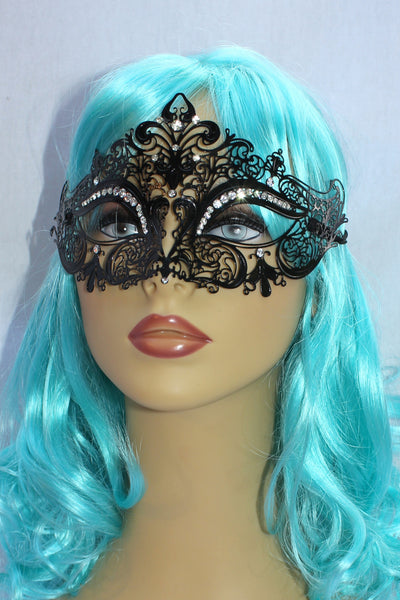 Black with Crystal Rhinestones