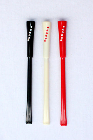 Black, Ivory, and Red