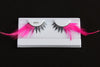 Black with Hot Pink Feather Tips #8