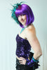 Our model is wearing the Long Sequins Tube Top or Skirt in Purple.
