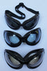 Black with Black Lens, Black with Blue Lens, Black with Clear Lens
