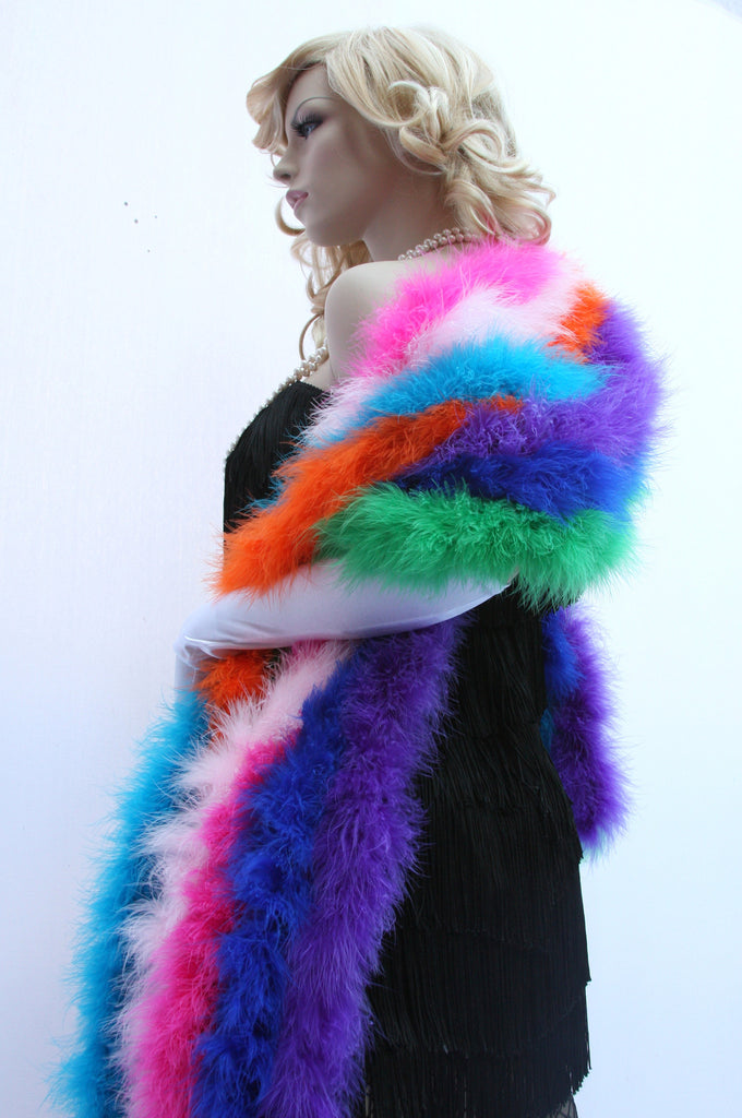 Marabou Feather Boa, Turkey Feather by the Piece - OneYard